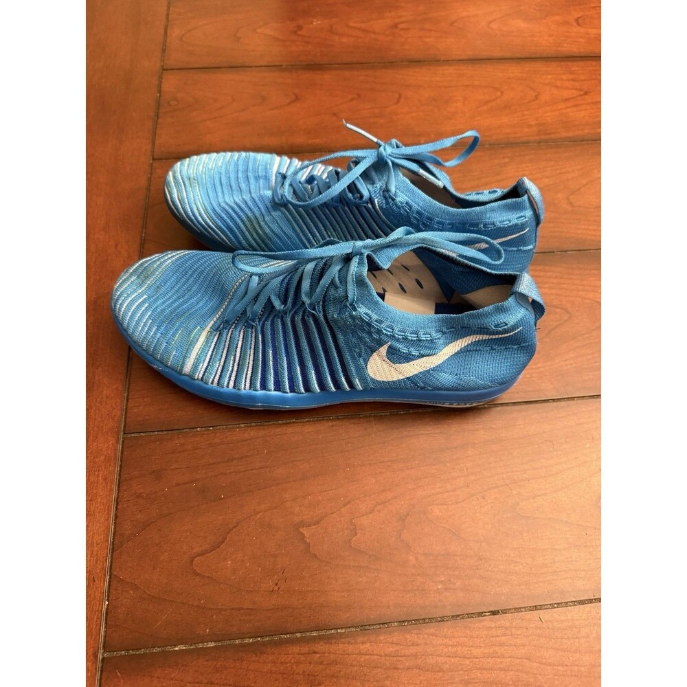 Nike Free Transform Flyknit Women's Size‎ 9.5 Training Running Shoes Blue
